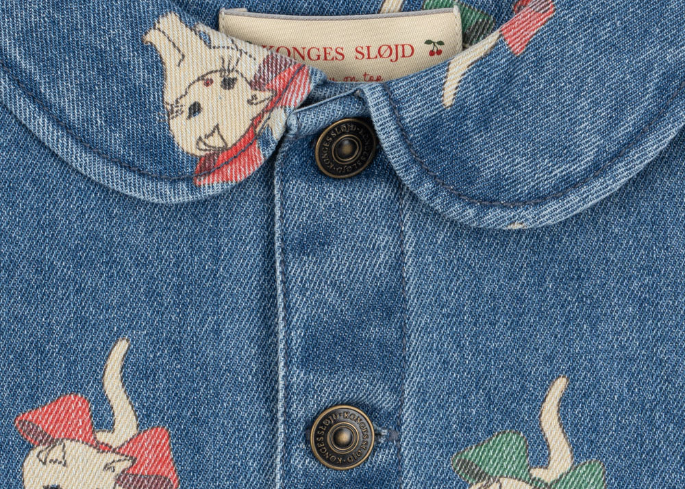 Konges Sløjd A/S Jakker og veste - Vævet bow kitty denim