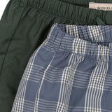Konges Sløjd A/S WOVEN SHORTS & BLOOMERS flint check/cilantro