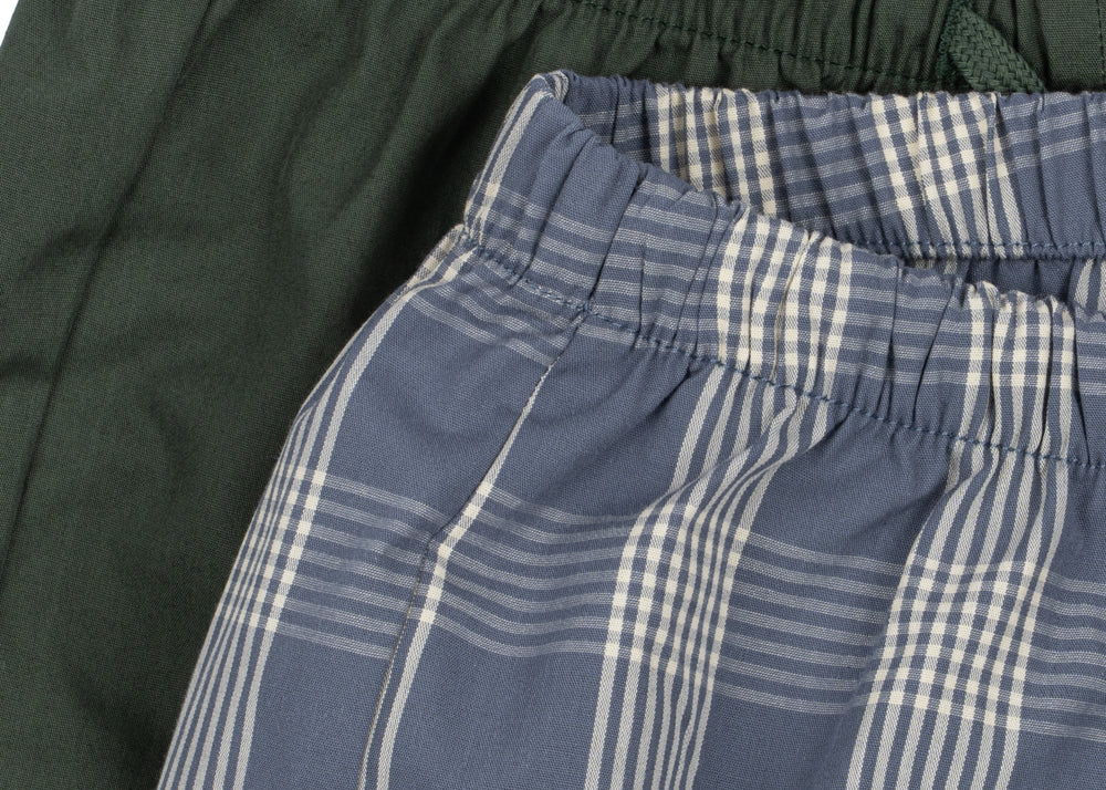 Konges Sløjd A/S WOVEN SHORTS & BLOOMERS flint check/cilantro