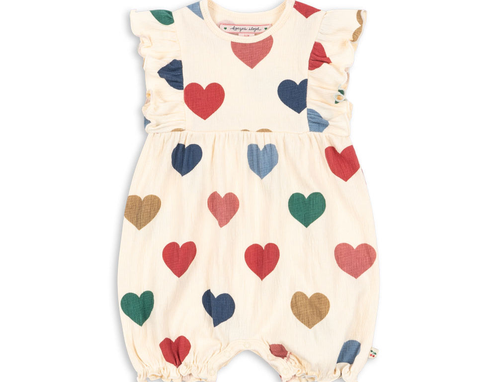 Konges Sløjd A/S JERSEY ROMPERS & JUMPSUITS bon coeur coloré