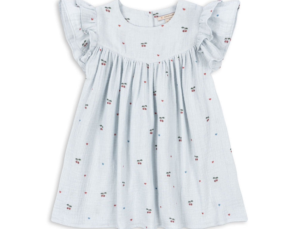 Konges Sløjd A/S WOVEN DRESSES cherry blue coeur