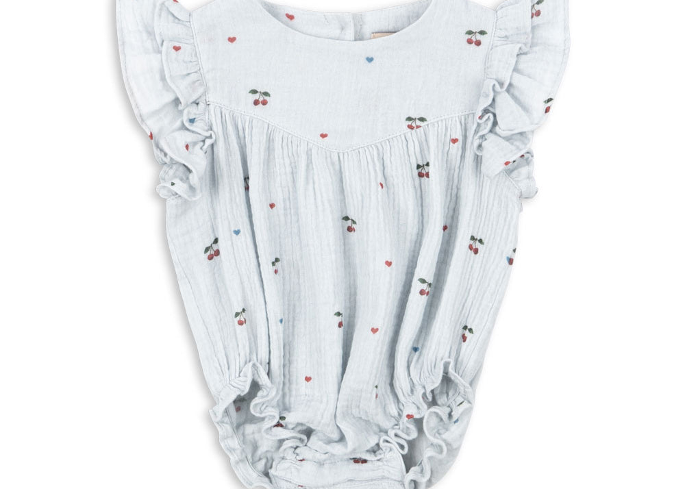 Konges Sløjd A/S WOVEN ROMPERS & JUMPSUITS cherry blue coeur