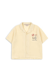 Konges Sløjd A/S WOVEN SHORT SLEEVE SHIRTS sea mist