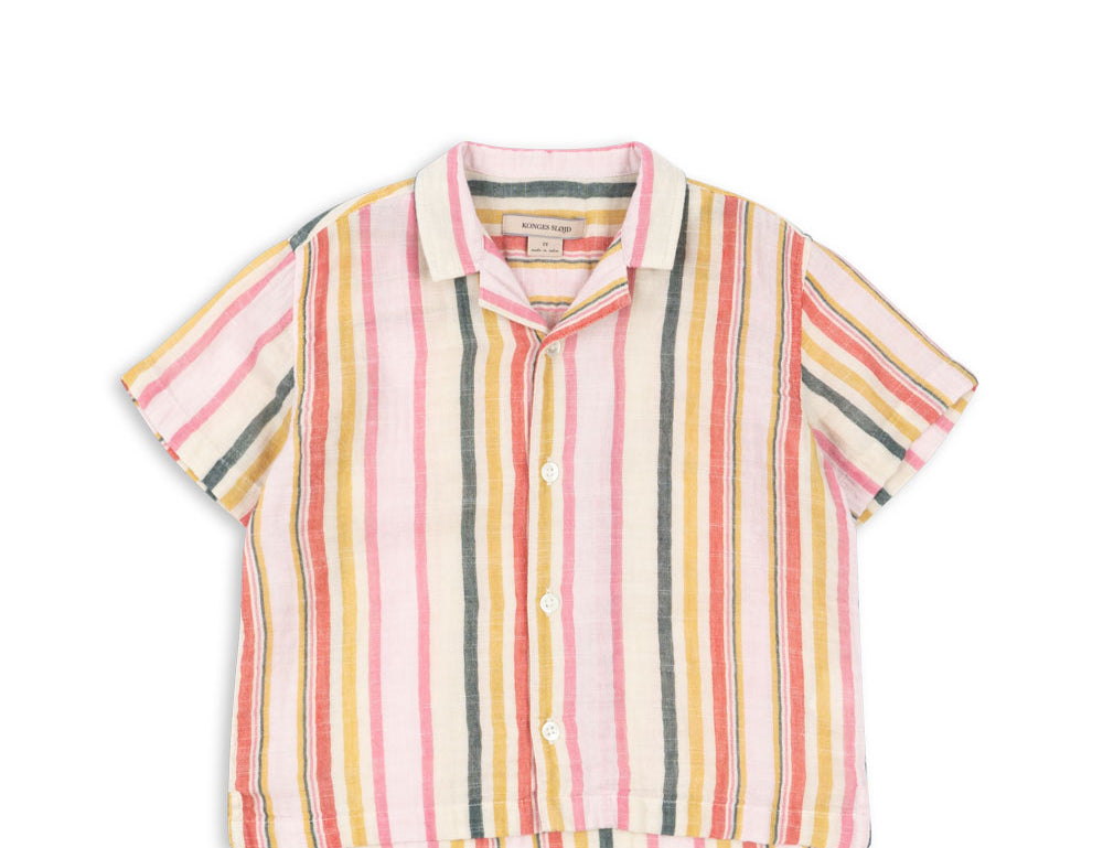 Konges Sløjd A/S WOVEN SHORT SLEEVE SHIRTS malibu stripe