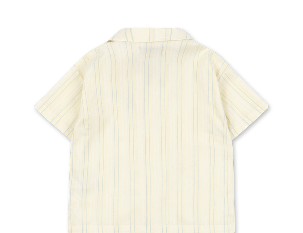 Konges Sløjd A/S WOVEN SHORT SLEEVE SHIRTS cloud stripe