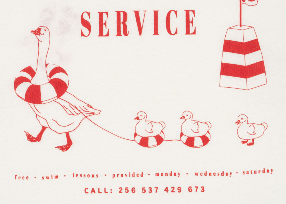 Konges Sløjd A/S JERSEY T-SHIRTS off white/lifeguard service