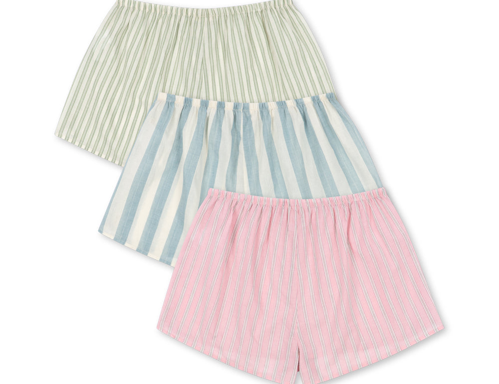 Konges Sløjd A/S WOVEN SHORTS & BLOOMERS basil/orchid/bleu stripe
