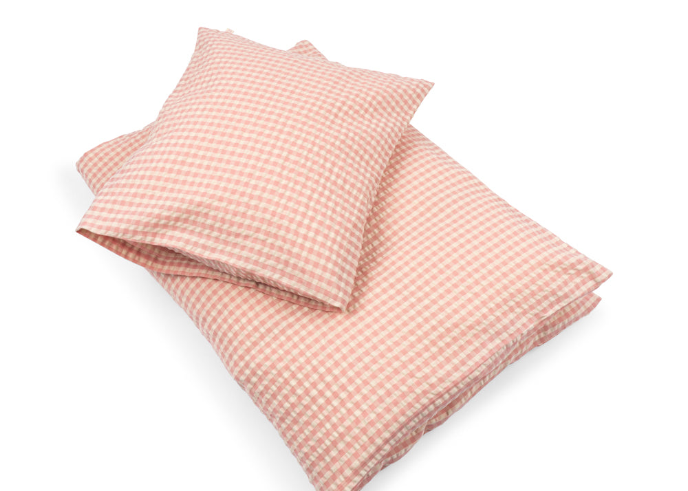 Konges Sløjd A/S ADULT BEDDING powder pink check