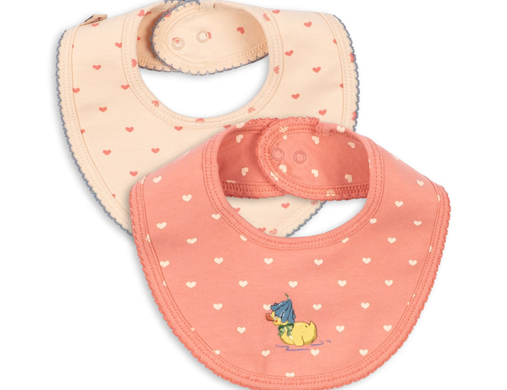 Konges Sløjd A/S BIBS coeur lantana/teddy coeur