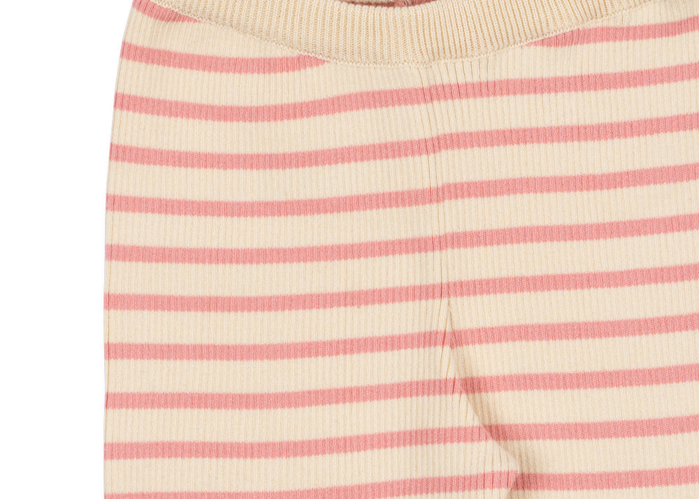 Konges Sløjd A/S KNITTED PANTS peony butter stripe