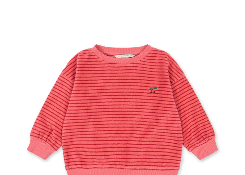 Konges Sløjd A/S JERSEY BLOUSES cardinal rose stripe