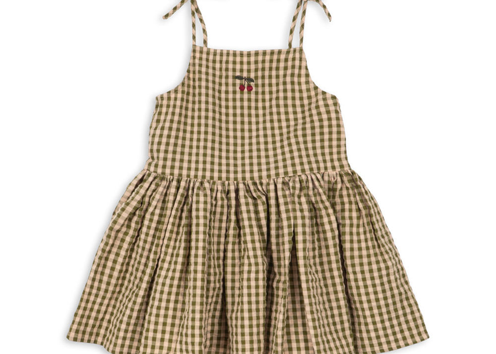 Konges Sløjd A/S WOVEN DRESSES avocado check
