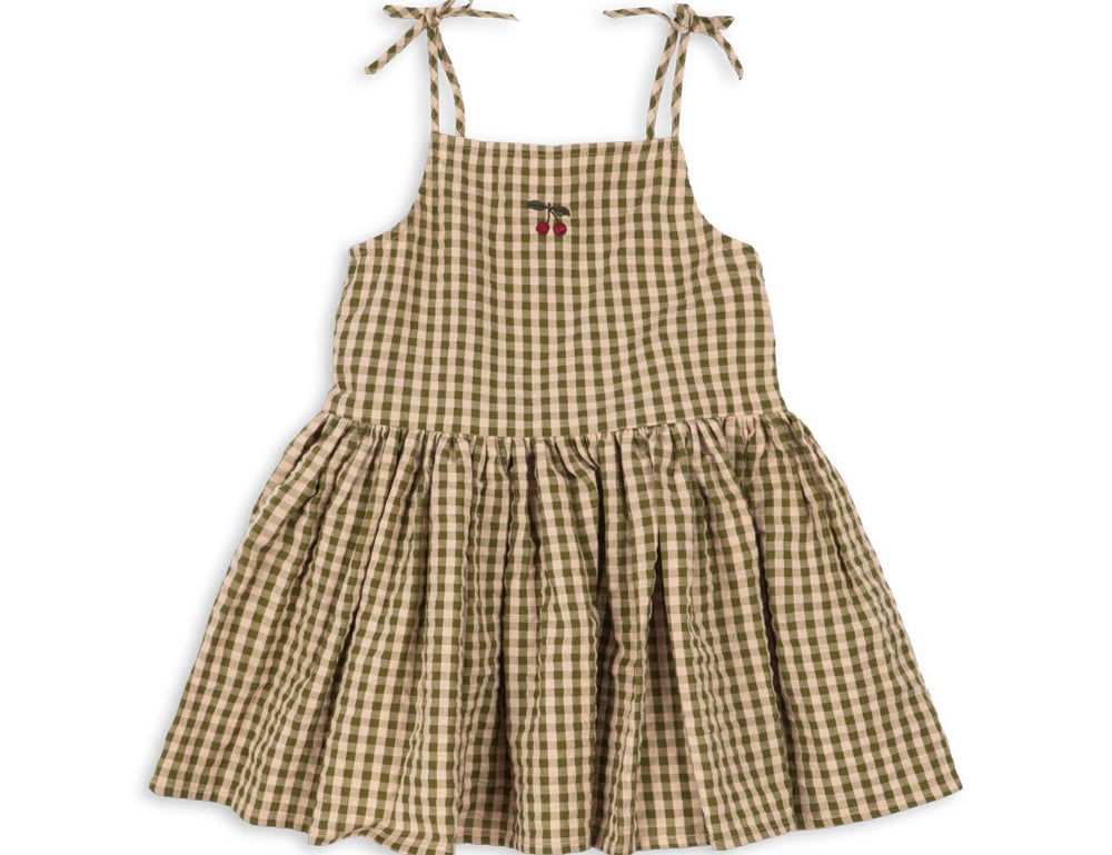Konges Sløjd A/S WOVEN DRESSES avocado check