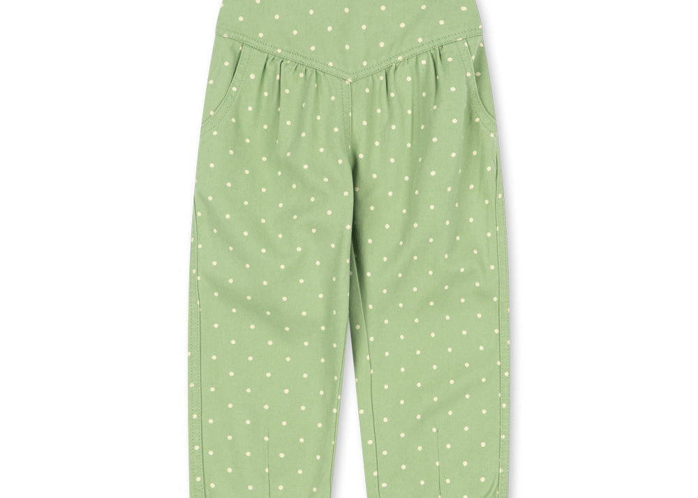 Konges Sløjd A/S WOVEN PANTS dot pistacchi