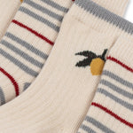 Konges Sløjd A/S SOCKS blue stripe/lemon