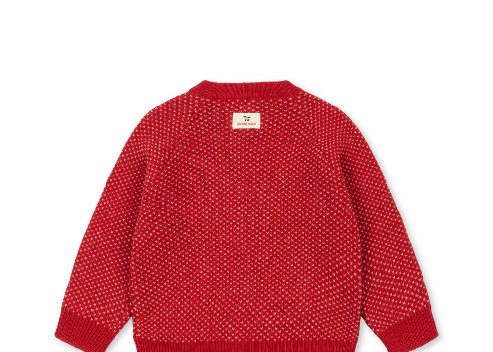 Konges Sløjd A/S KNITTED CARDIGANS cat rouge