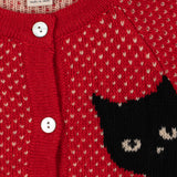 Konges Sløjd A/S KNITTED CARDIGANS cat rouge
