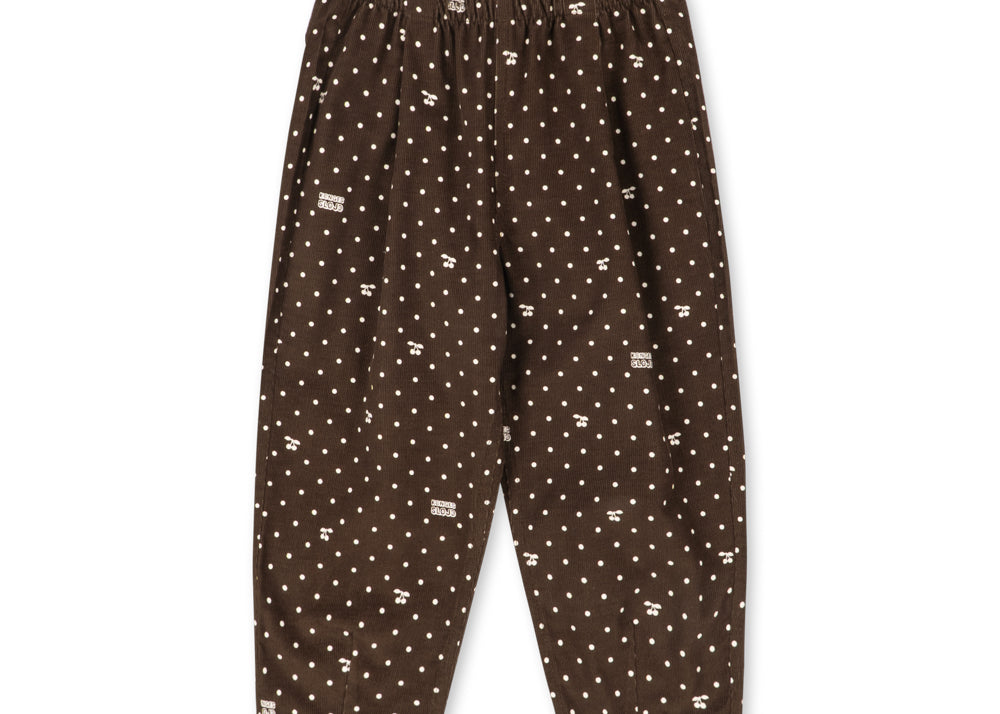 Konges Sløjd A/S WOVEN PANTS cherry dot chocolate