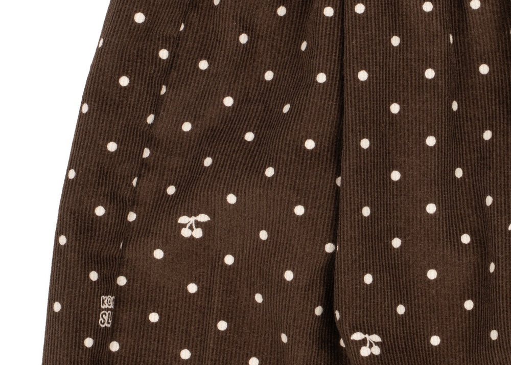 Konges Sløjd A/S WOVEN PANTS cherry dot chocolate