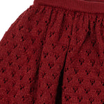 Konges Sløjd A/S KNITTED SKIRTS red dahlia