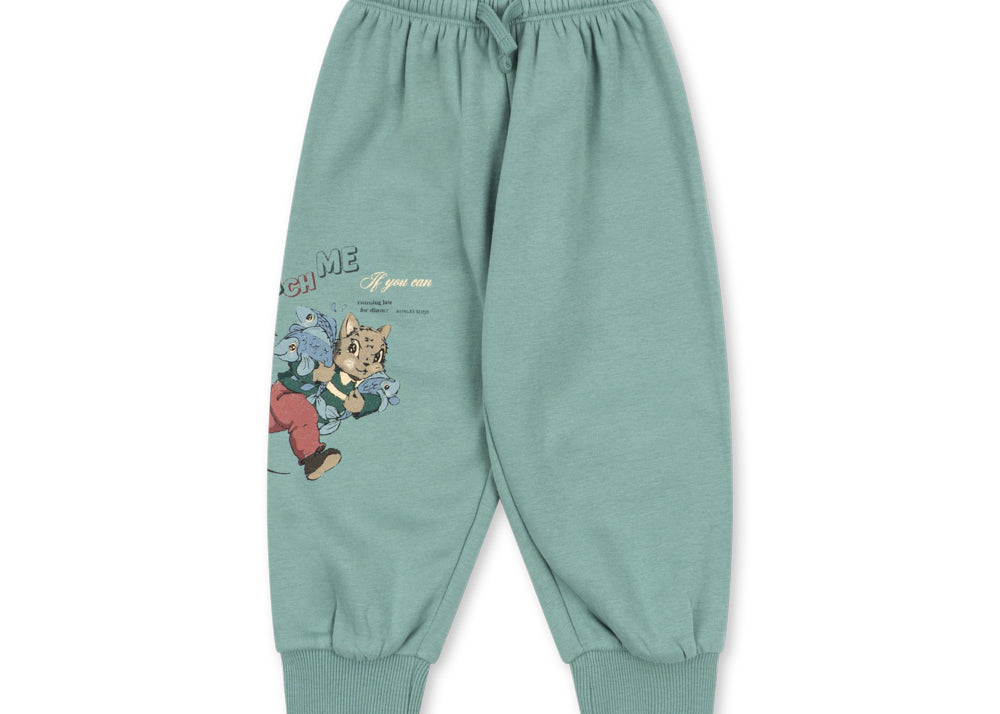 Konges Sløjd A/S JERSEY PANTS granite green
