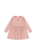 Konges Sløjd A/S JERSEY DRESSES rose cream stripe