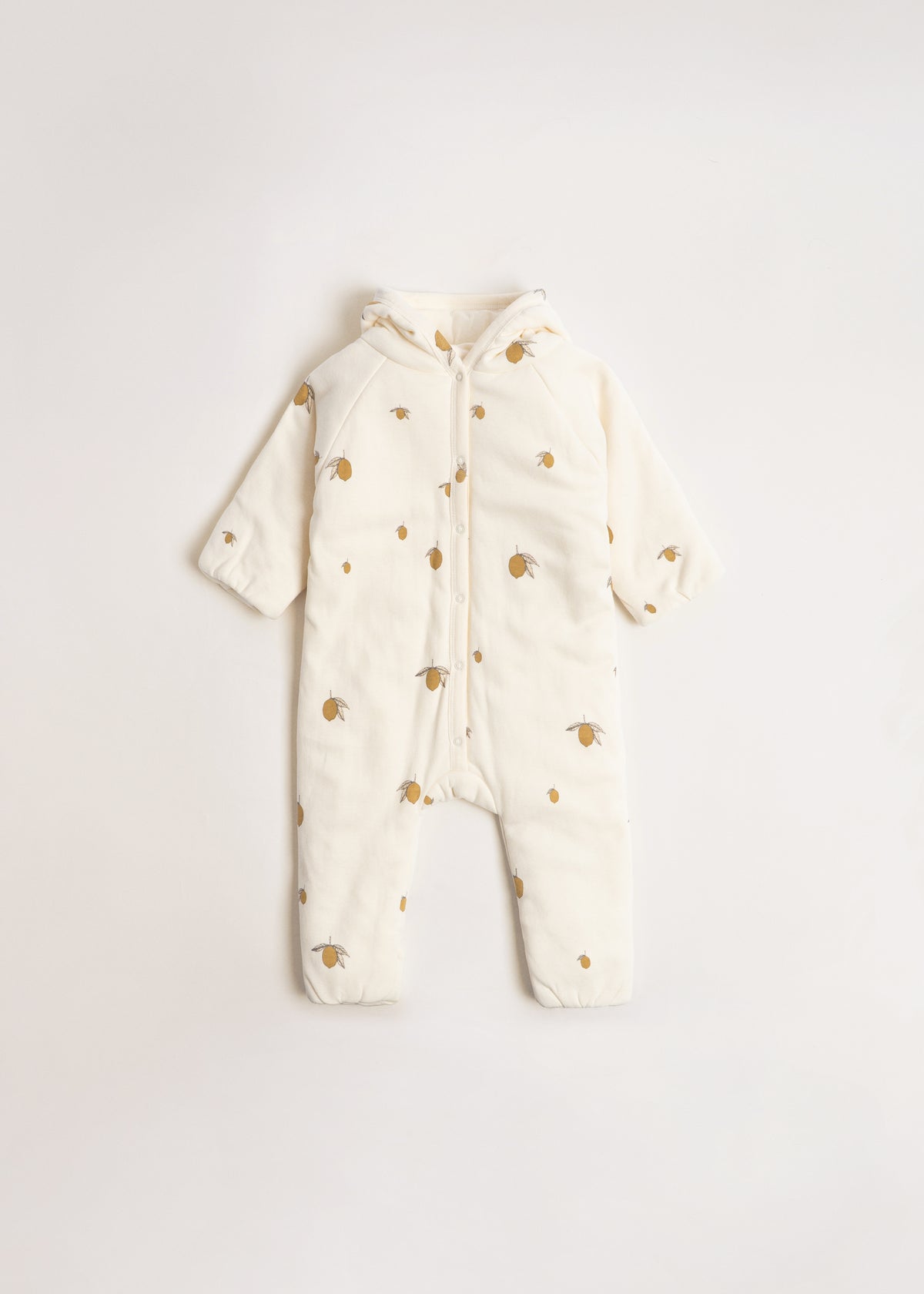 Newborn Heldragt med Hætte - Lemon – Konges Sløjd®