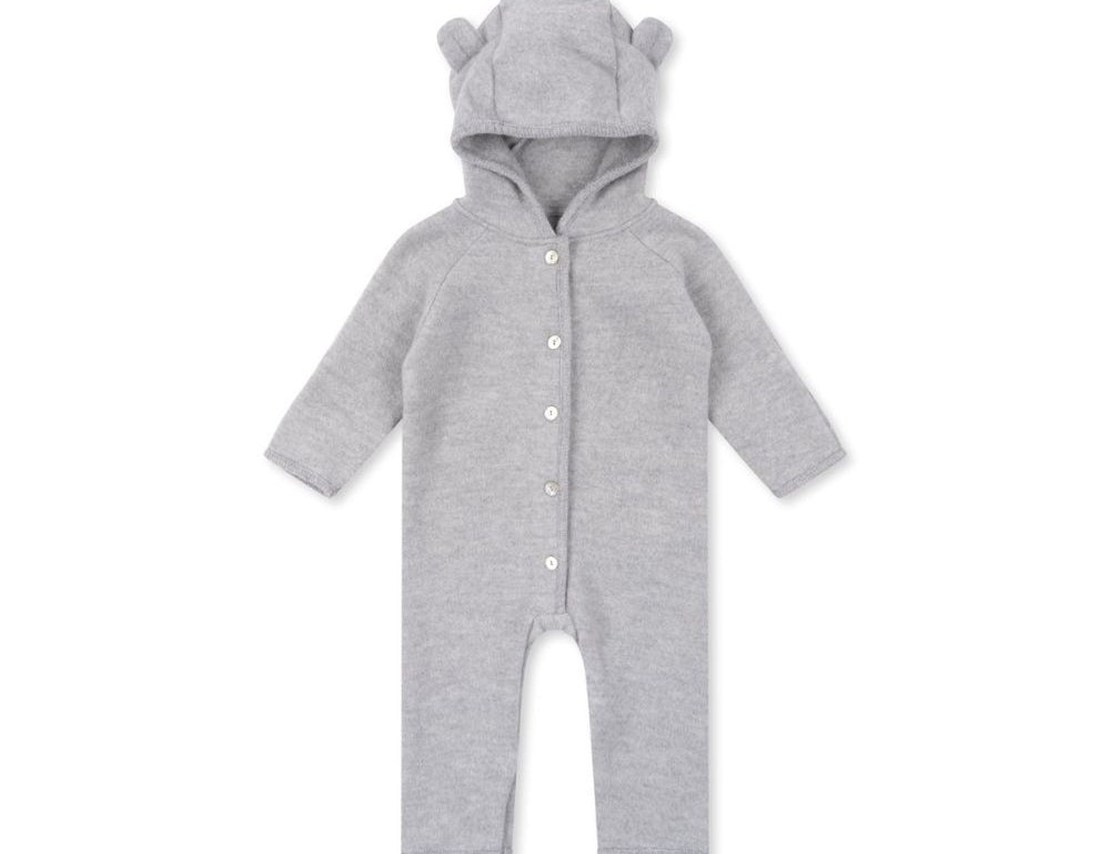 Konges Sløjd A/S PADDED ONESIES grey melange
