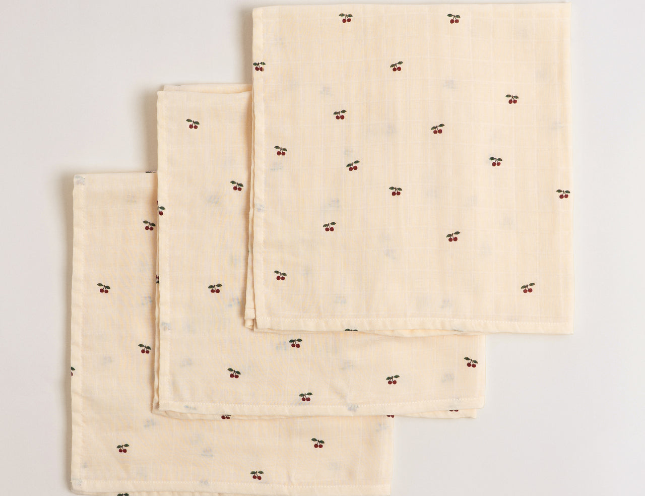 Konges Sløjd A/S MUSLIN CLOTHS cherry