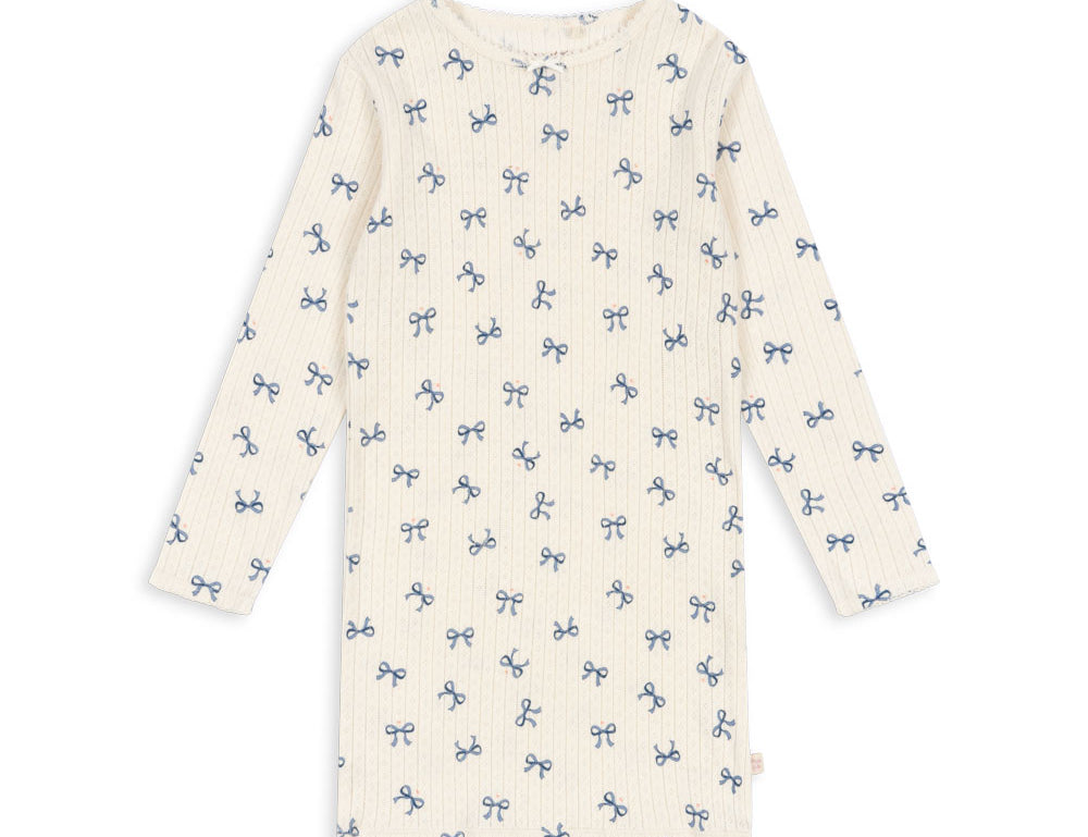 Konges Sløjd A/S JERSEY DRESSES bow bleu