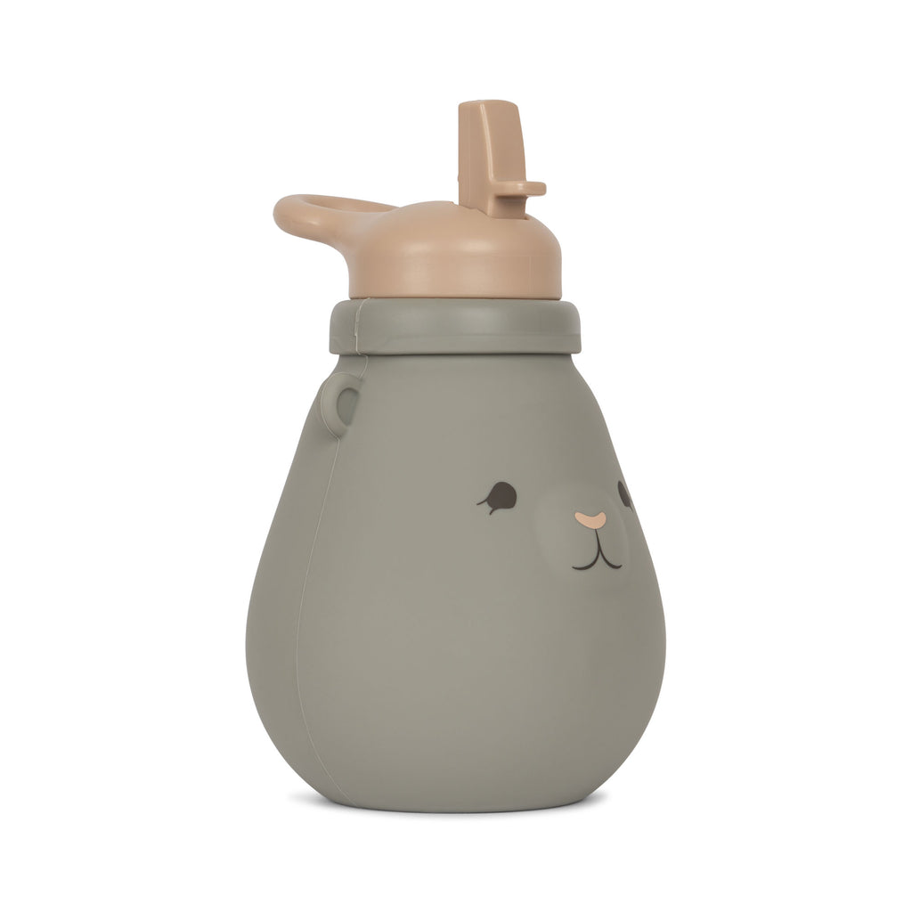 Konges Sløjd A/S SILICONE TEDDY DRINKING BOTTLE Drikkeflasker WHALE